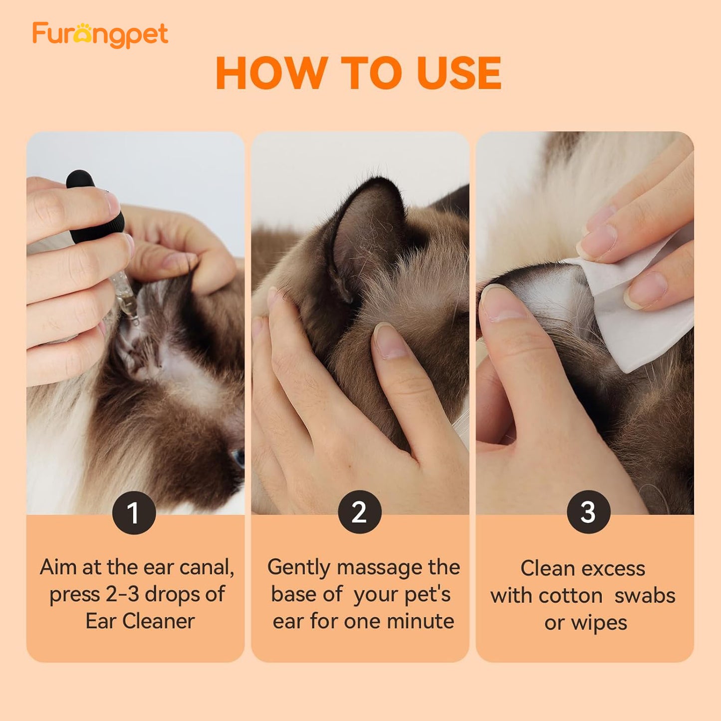 Safe Natural Dog Ear Cleaner for Itching Infection and Odor
