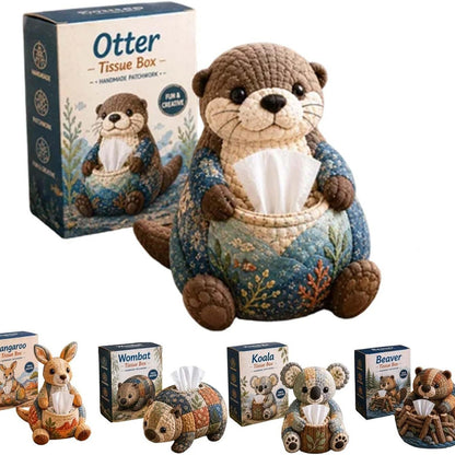 🌿 Handmade Patchwork Bushland Cozy Tissue Box DIY Craft Collection