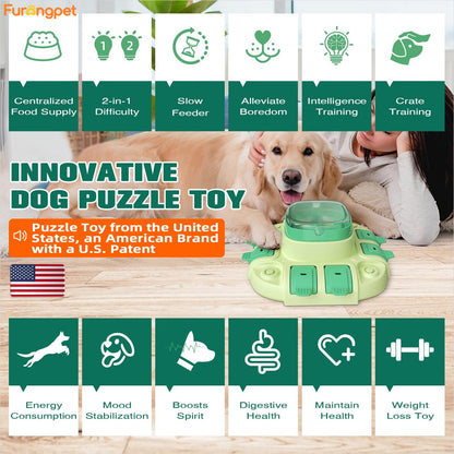 Dog Puzzle Push Feeder