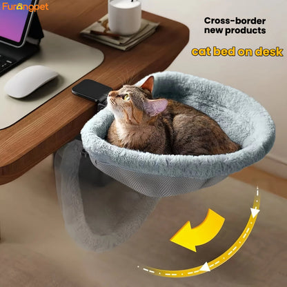 Furongpet™ Cozy Desk-Side Cat Nest