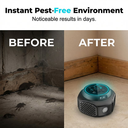 High-Power Ultrasonic Pest Repeller — pests flee naturally, no toxins, no traps.🚫🐭