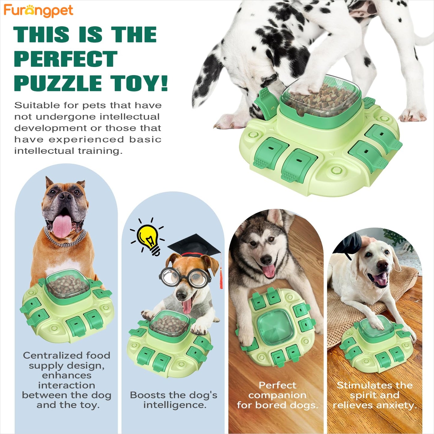 Dog Puzzle Push Feeder