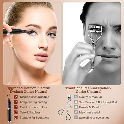 Electric Eyelash Curler for Instant Glam & Dazzling Lashes!