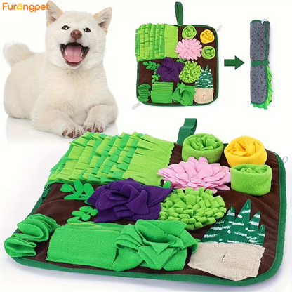 Interactive Snuffle Mat for Dogs & Cats – Nosework Feeding Puzzle Toy