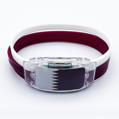 Light-Up Country Flag Bracelets with LED Lights