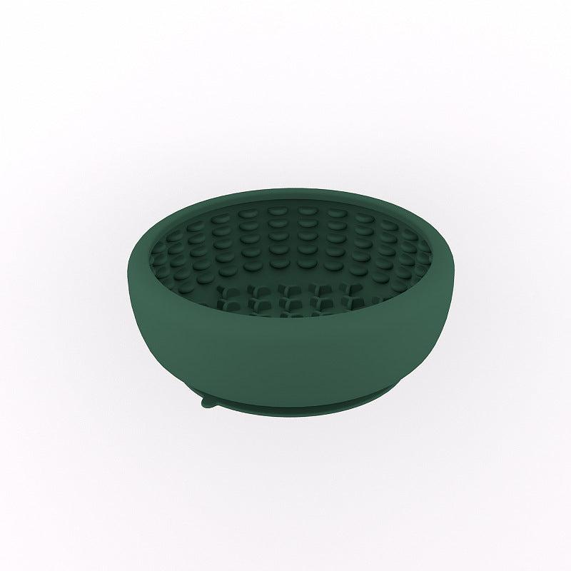 Slow Feeder Bowl for Dogs – Food-Grade Silicone Lick Mat with Suction Cups