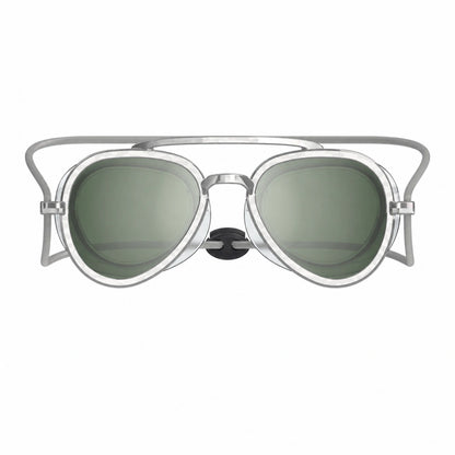 Retro Mirrored Swim Goggles With UV Protection