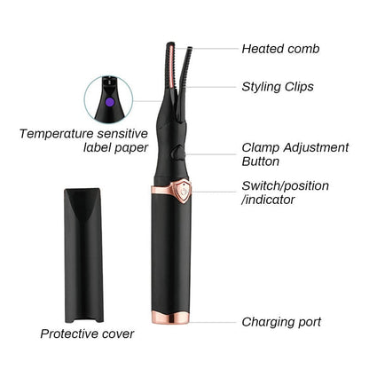 Electric Eyelash Curler for Instant Glam & Dazzling Lashes!