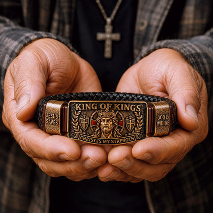 King of Kings Christian Adjustable Bracelet Gift