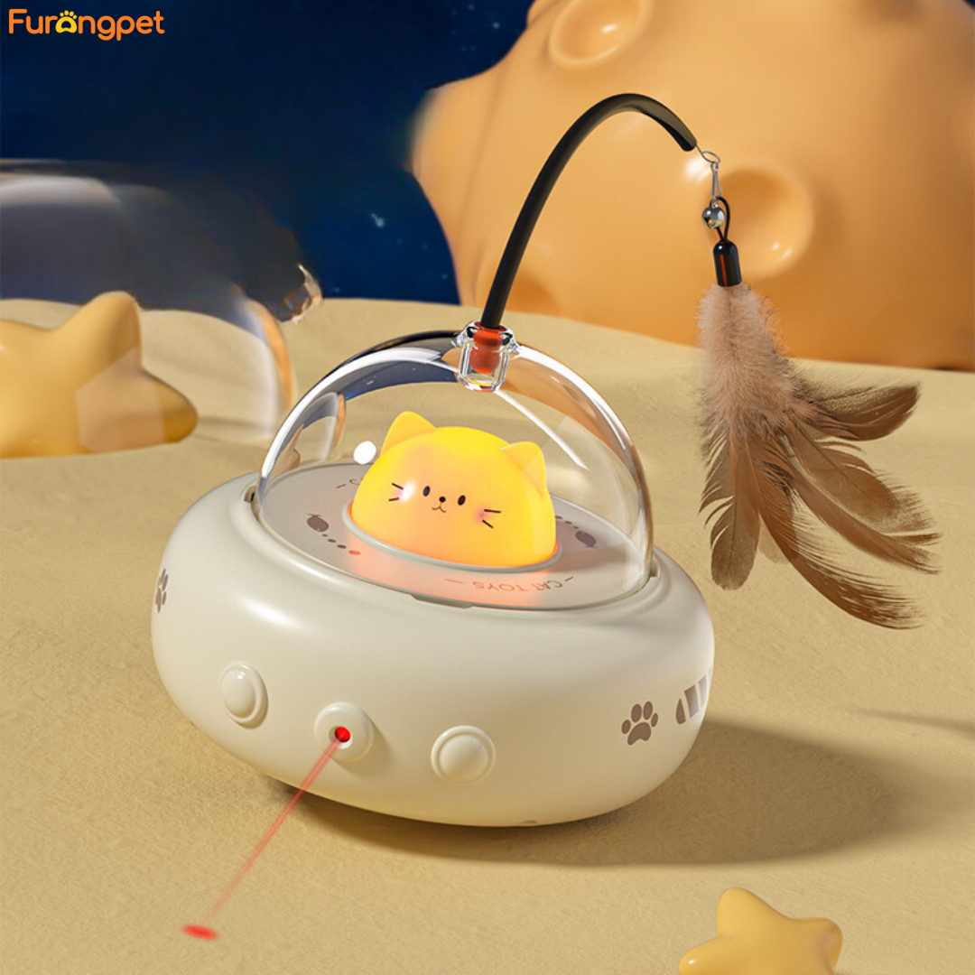 Cat UFO Laser Toy