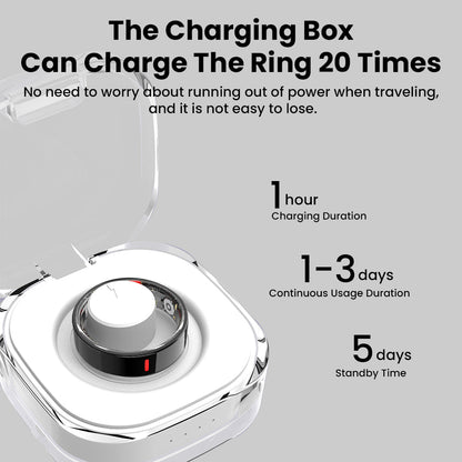 24/7 Health Tracking Smart Ring – Blood Sugar | BP | Sleep | SpO₂ | HRV 📊