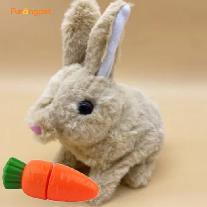 Interactive Walking and Talking Bunny Toy for Pets