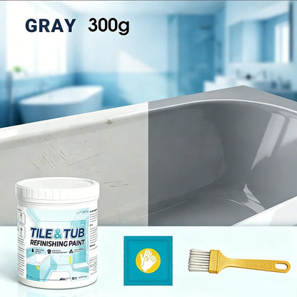 🥳Hot Sale Tile Tub Refinishing Paint Kit Covers Stains Cracks Easy DIY