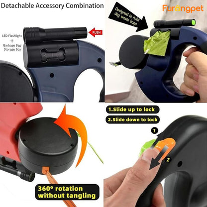 🐕 New Dual-Head Retractable Pet Leash 🐕‍🦺