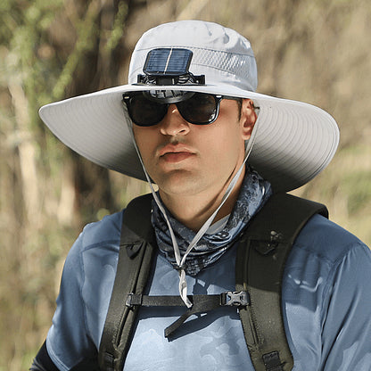New Ultralight Solar Fan Sun Hat – Lighter Than a Baseball!