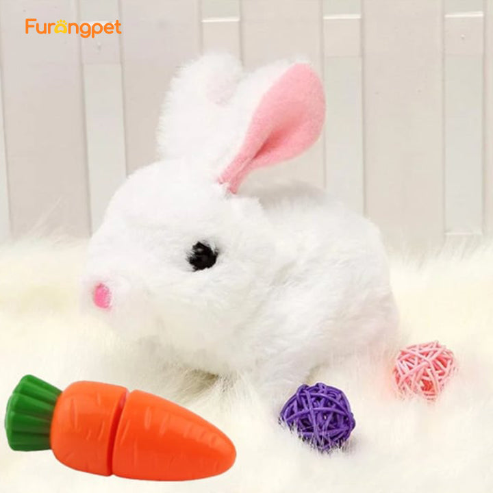 Interactive Walking and Talking Bunny Toy for Pets