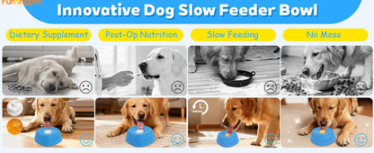Furongpet™ No-Spill Rolling Ball Dog Licking Bowl for Treats