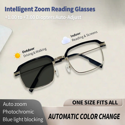 👓✨HD Auto Focus Adjustable Reading Glasses, Auto Diopter Correction Eyeglasses