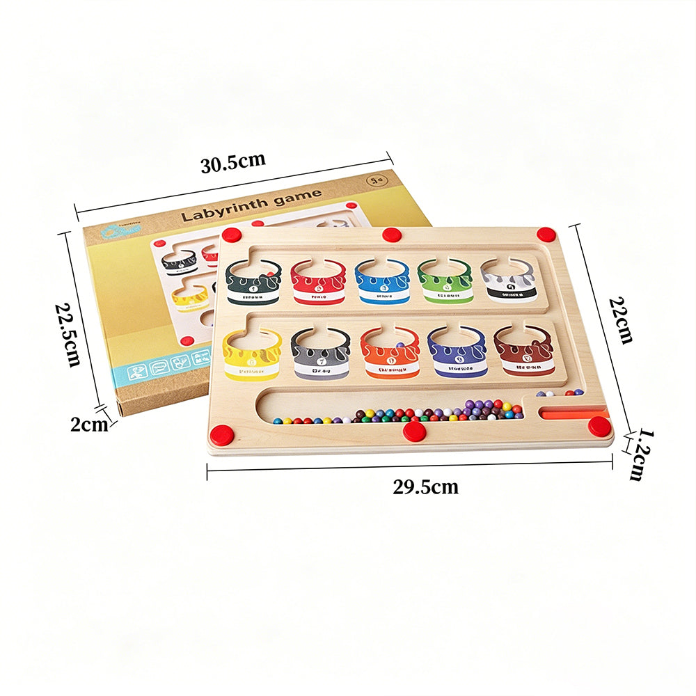 Magnetic Color & Number Counting Maze