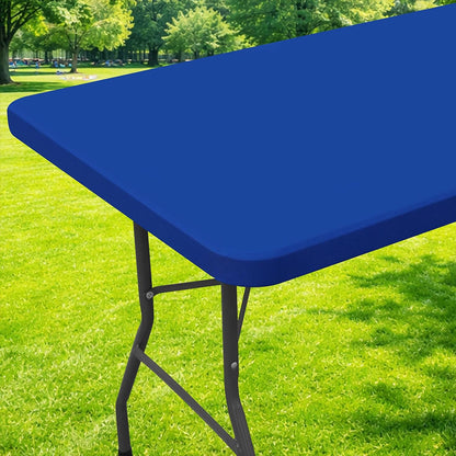 ✨ Stretch Fabric Table Cover | Elastic Edged, Waterproof & Reusable