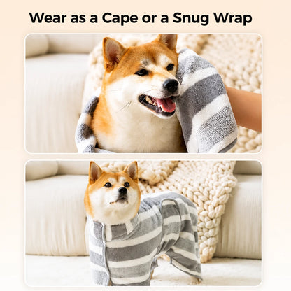 Ultra-Absorbent Dog Bathrobe – Quick Dry & Cozy