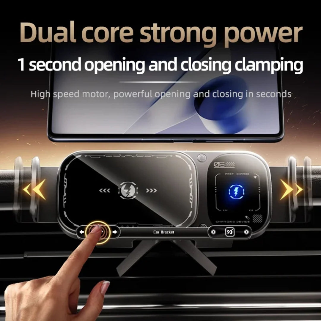 VNSPORT 360° Rotating 15W Wireless Car Charger Mount