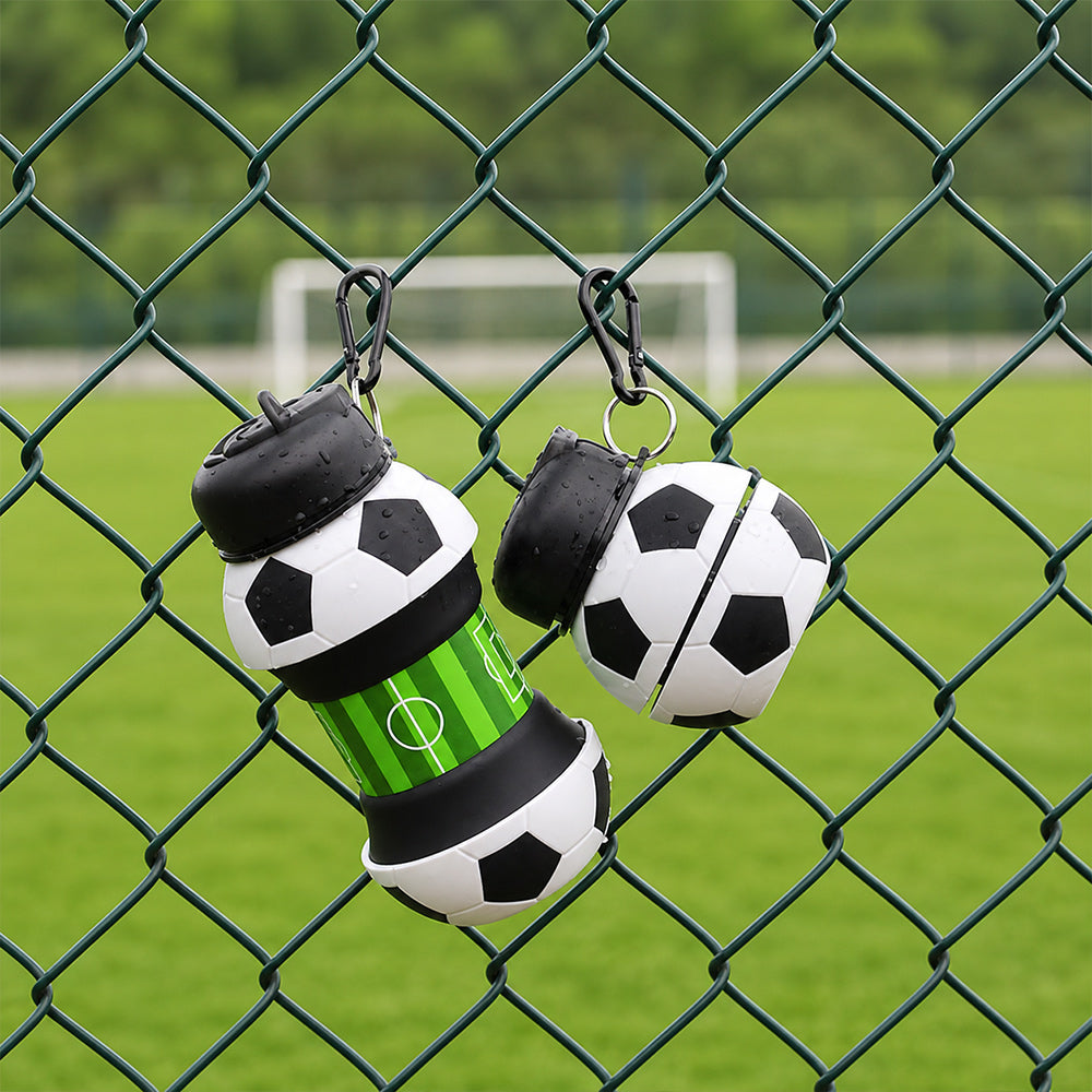 Collapsible Soccer Water Bottle for Kids