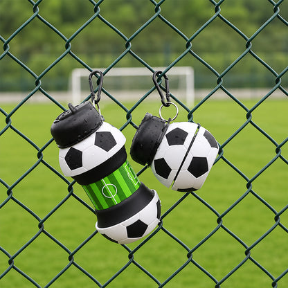 Collapsible Soccer Water Bottle for Kids