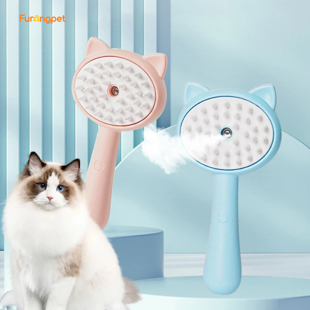 Rechargeable Mist Pet Grooming Brush for Dogs & Cats