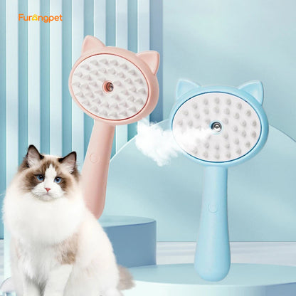 Rechargeable Mist Pet Grooming Brush for Dogs & Cats