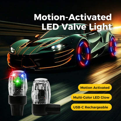 Motion-Activated LED Wheel Valve Lights