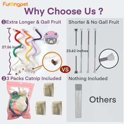 Catnip Chew Rope Toy – Natural, Safe Tooth Cleaner for Indoor Cats