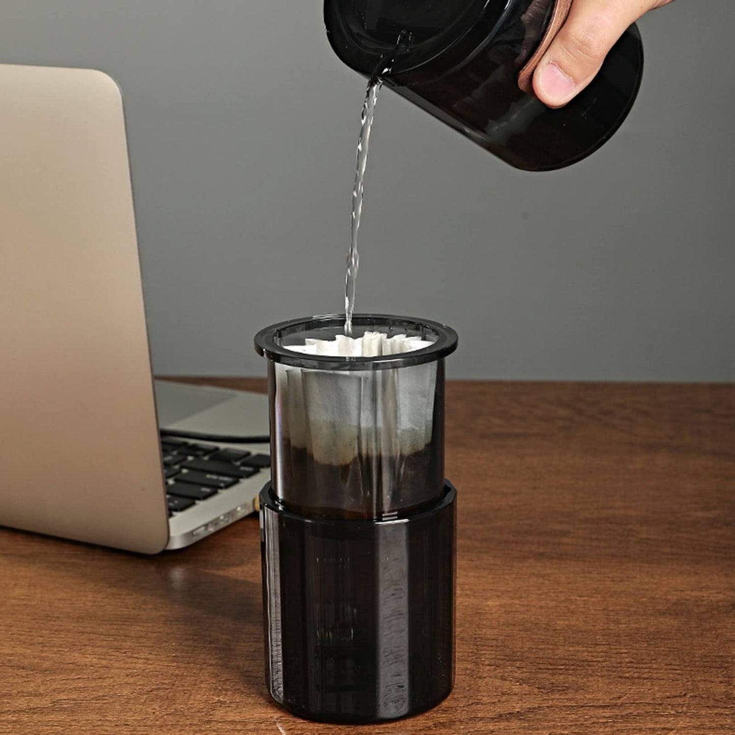 Portable Manual Press Coffee Maker, Ideal for Travel, Outdoor & Fishing