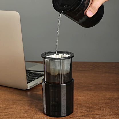 Portable Manual Press Coffee Maker, Ideal for Travel, Outdoor & Fishing