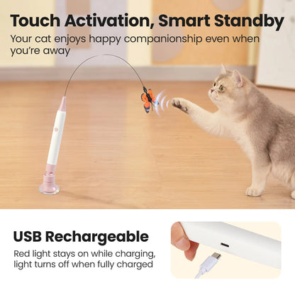 Furongpet™ Interactive Butterfly Wand: Spark Their Hunting Instinct