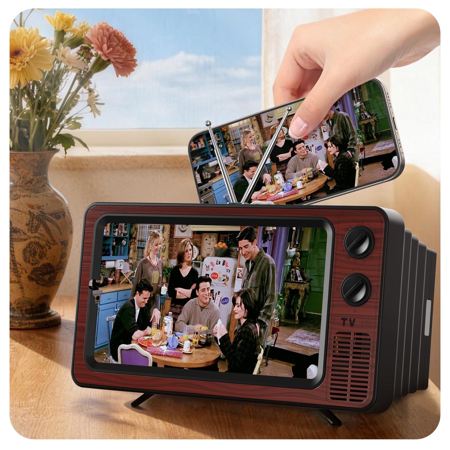 3D HD Foldable Retro Phone Screen Magnifier