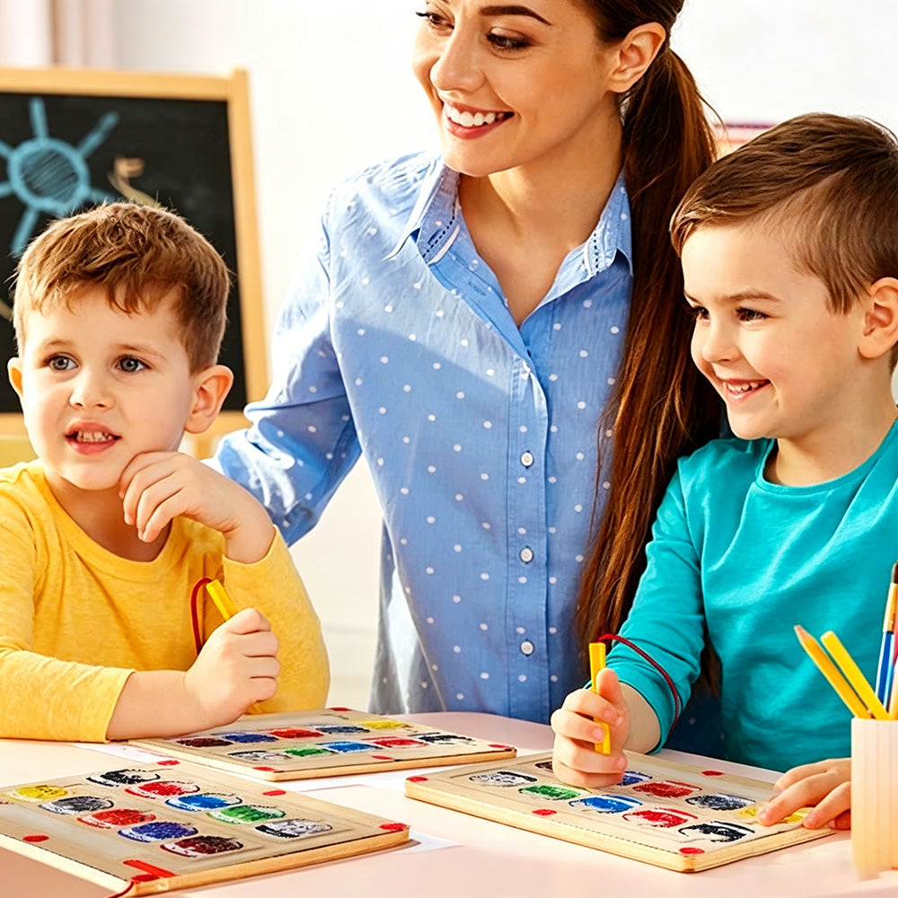 Magnetic Color & Number Counting Maze