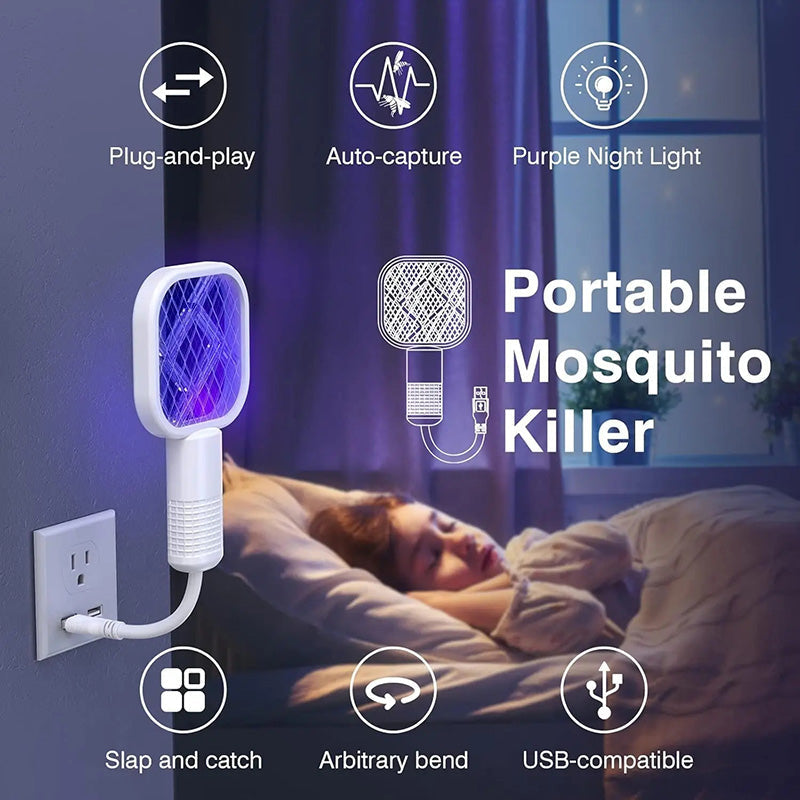 UV Mosquito Swatter & Bug Zapper Lamp 2-in-1