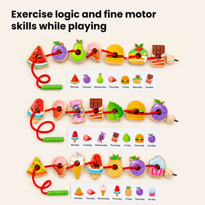 Montessori Caterpillar Lacing Toy