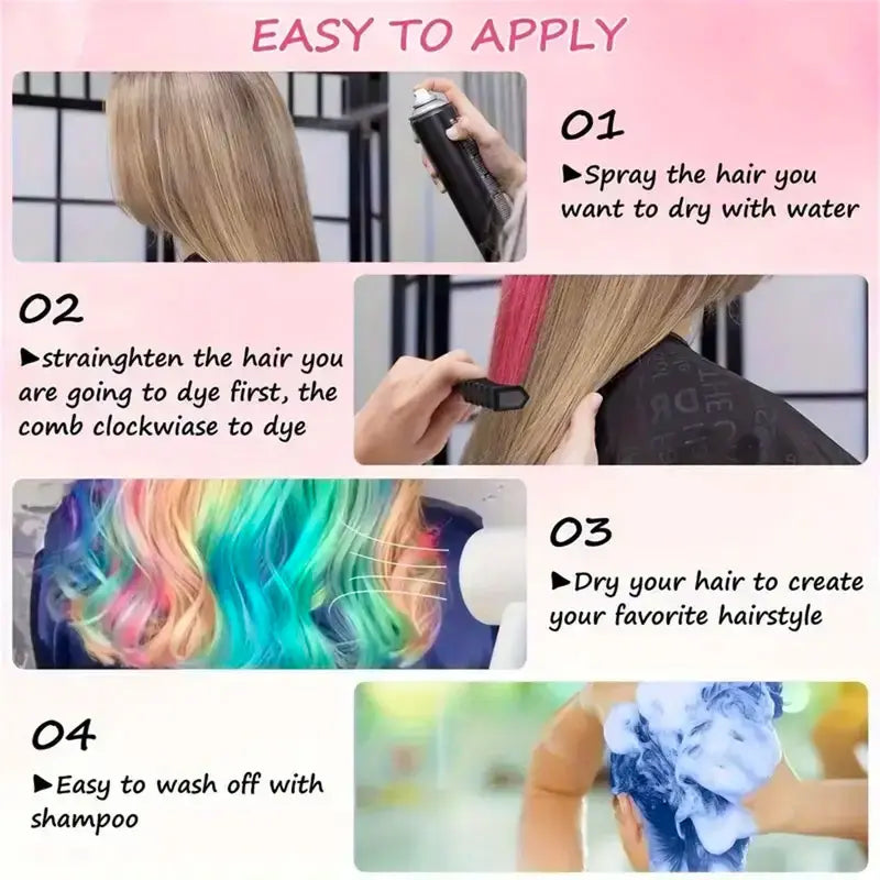 Ten-Color Hair Dye Comb for Home Use