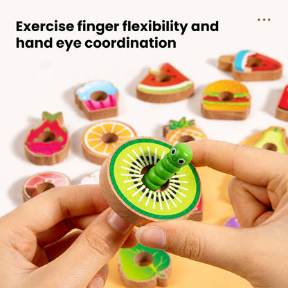 Montessori Caterpillar Lacing Toy