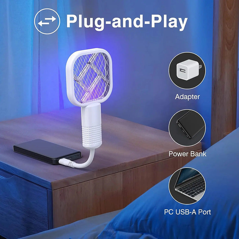 UV Mosquito Swatter & Bug Zapper Lamp 2-in-1