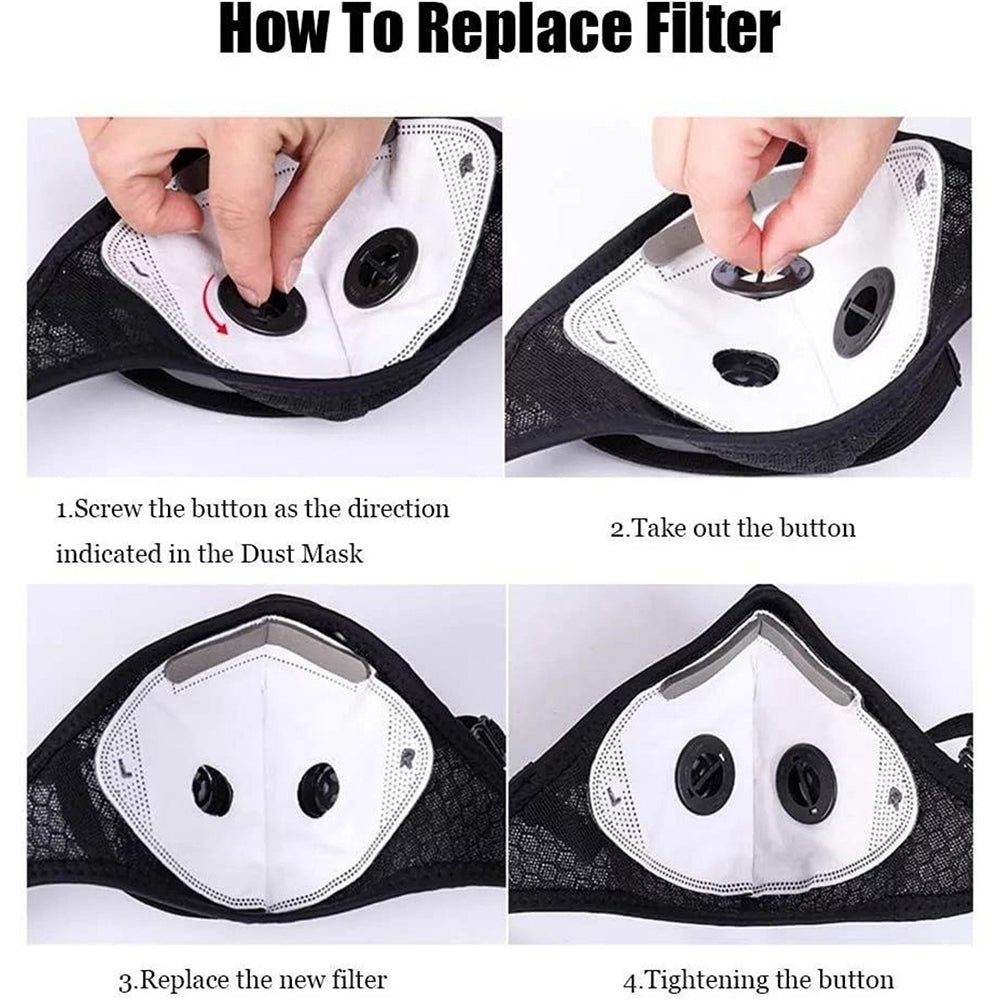 Reusable Outdoor Dust Mask With Goggles