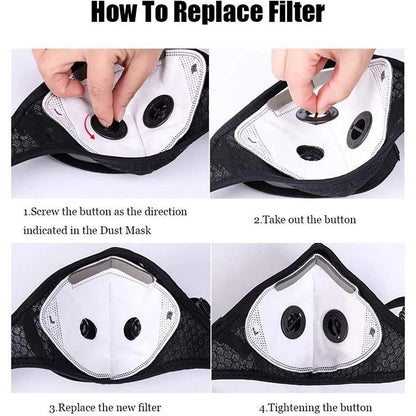 Reusable Outdoor Dust Mask With Goggles