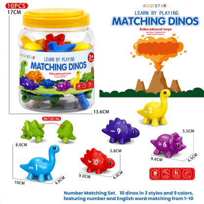 🦖 Dinosaur Matching Learning Toy Set