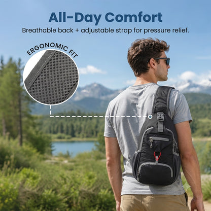 Men's Lightweight Outdoor Sling Crossbody Bag