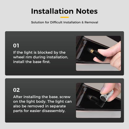 Motion-Activated LED Wheel Valve Lights