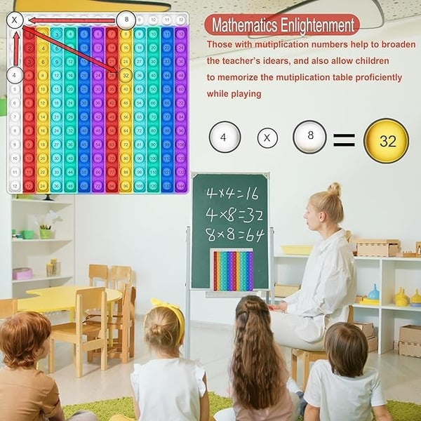 12×12 Multiplication Board Game for Kids