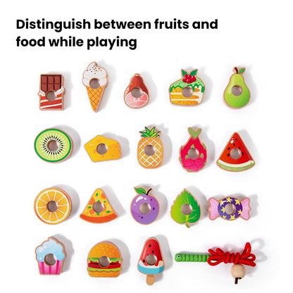 Montessori Caterpillar Lacing Toy