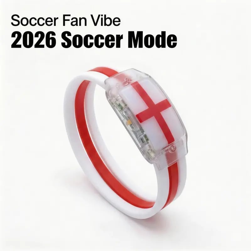 Light-Up Country Flag Bracelets with LED Lights